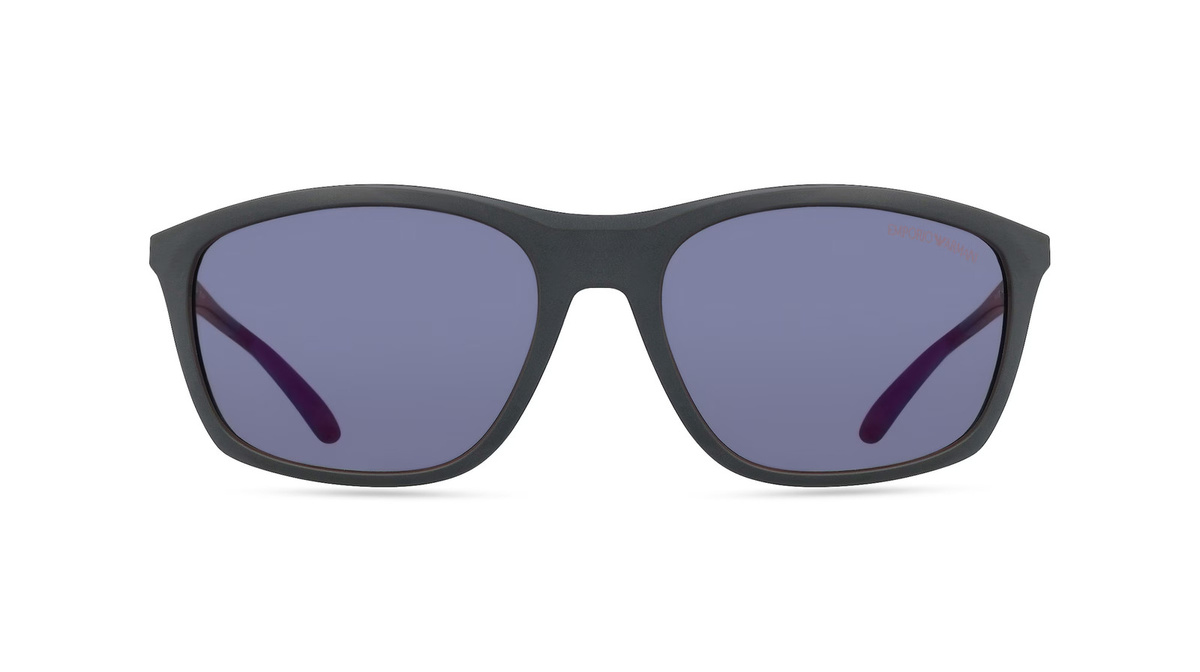 Emporio Armani EA4179 Sonnenbrille, Vollrand, Quadratisch, Acetat, grau, Herren - Bild 1