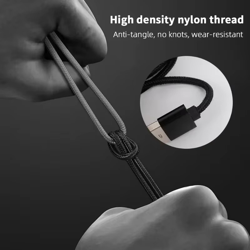 BAPPSUS Magnetisches Ladekabel für USB-C und Micro-USB in Schwarz mit Schnellladefunktion und Datenübertragung - Bild 3