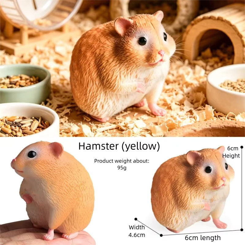 Oenux Hamster-Tierfigur, Fennec-Fuchs-Kreatur, Einzelfigur - Bild 4