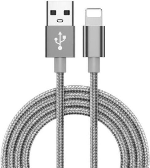 5er-Pack EF Connect USB-Lightning-Kabel für Apple iPhone und iPad in Grau, Schnellladekabel für Datenübertragung und Ladung - Bild 1