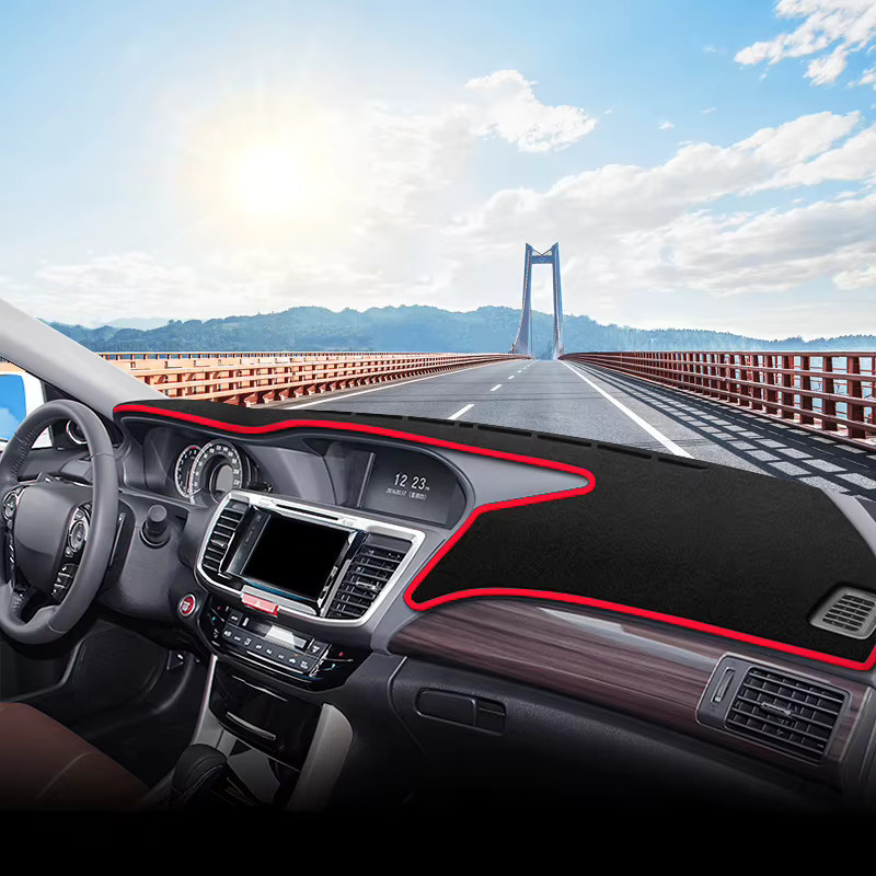 YaLumei Dashboard Sonnenschutz Abdeckung für Honda Accord 9 (2013-2017), rutschfestes Zubehör, Schwarz - Bild 2