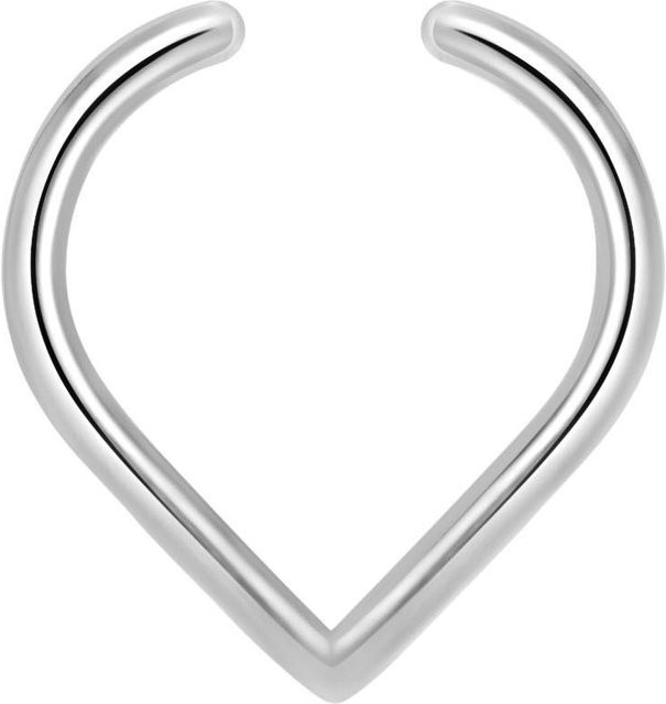 Septum Ring Edelstahl, silber, Unisex - Bild 1