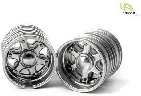 Thicon Models Felgen für 1:14 Modelle aus Alu, 1 Paar, 44 mm - Bild 1