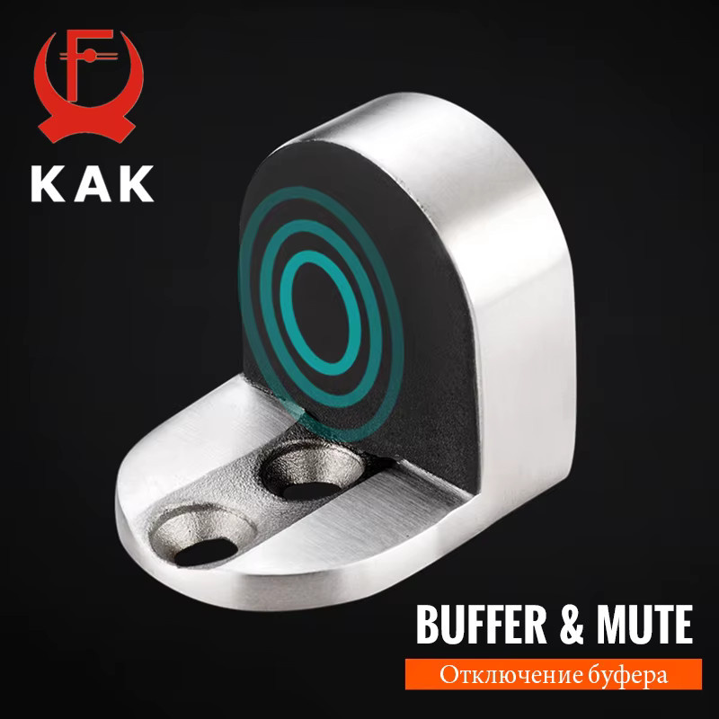 KAK Magnetischer Türstopper aus massivem Edelstahl 304, zylindrischer schwerer Türhalter - Bild 3