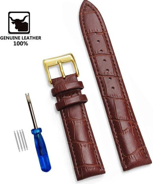 Ka Chen Muxi Uhrenarmband Leder, 24 mm, grau, Herren - Bild 1