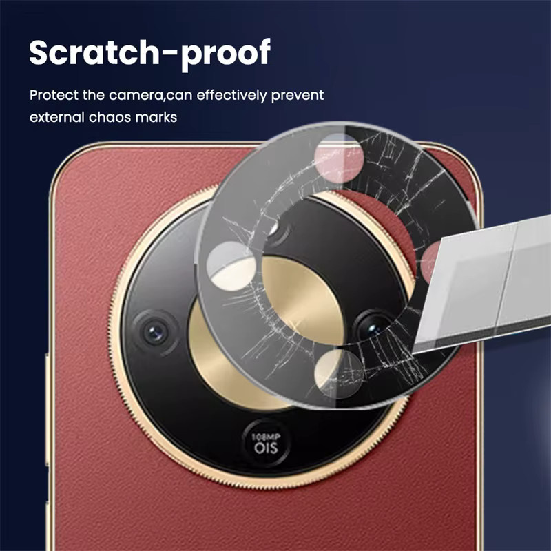 3er-Set schwarze 3D gebogene Kamera-Schutzfolien aus gehärtetem Glas für Honor X9d, Honor Magic8 Lite und Honor 8 Lite 5G mit 9H Härtegrad - Bild 3