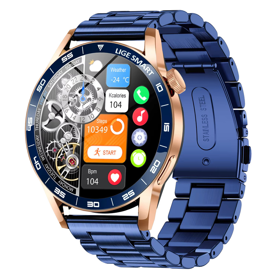 LIGE Smartwatch mit 1,38 Zoll HD Display, Bluetooth Voice Calling, IP68 wasserdicht, Fitness Tracking und Gesundheitsfunktionen in Schwarz - Bild 7