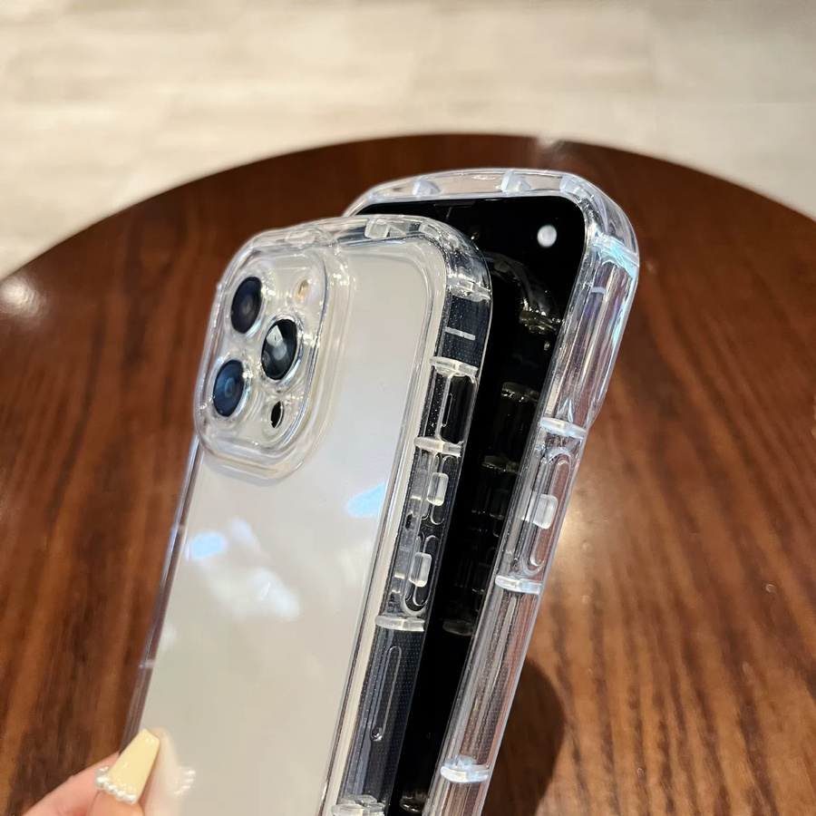 Transparente Silikon-Handyhülle mit Kamera-Schutz und Airbag-Abdeckung für Apple iPhone Modelle - Bild 3