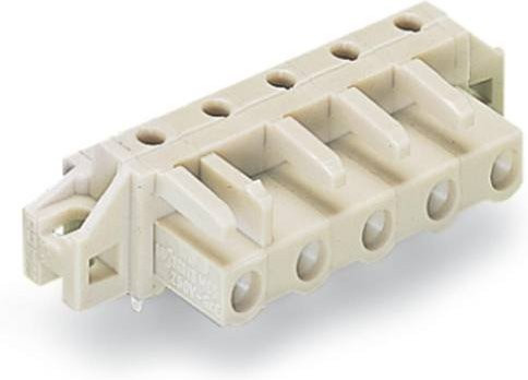 WAGO Buchsengehäuse-Platine 722, 50 Stück, beige, Rastermaß: 7,50 mm - Bild 1