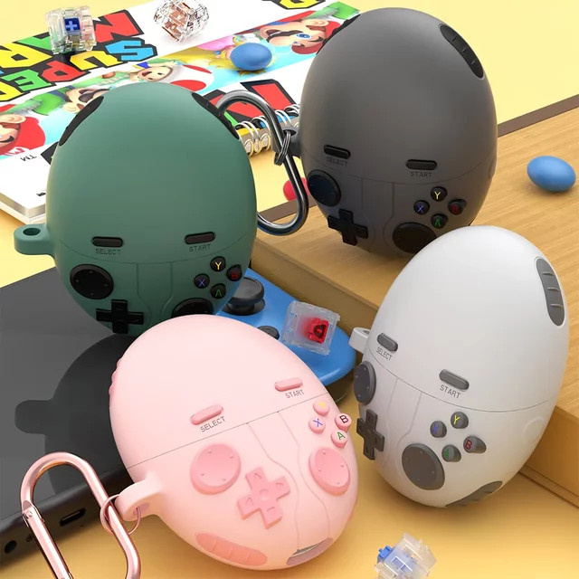 Huawei FreeBuds 6 Silikon Schutzhülle im 3D-Gamepad-Design mit Haken - Bild 1