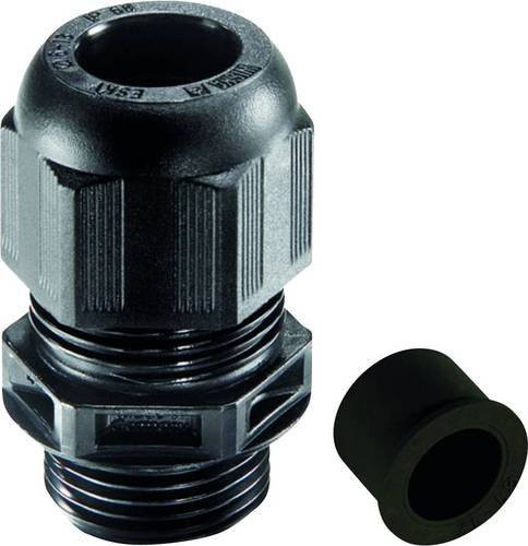 Wiska Kabelverschraubung mit Zugentlastung und Dichtung, 1 1/4'' NPT, Polyamid, Schwarz (RAL 9005), 10 Stück - Bild 1