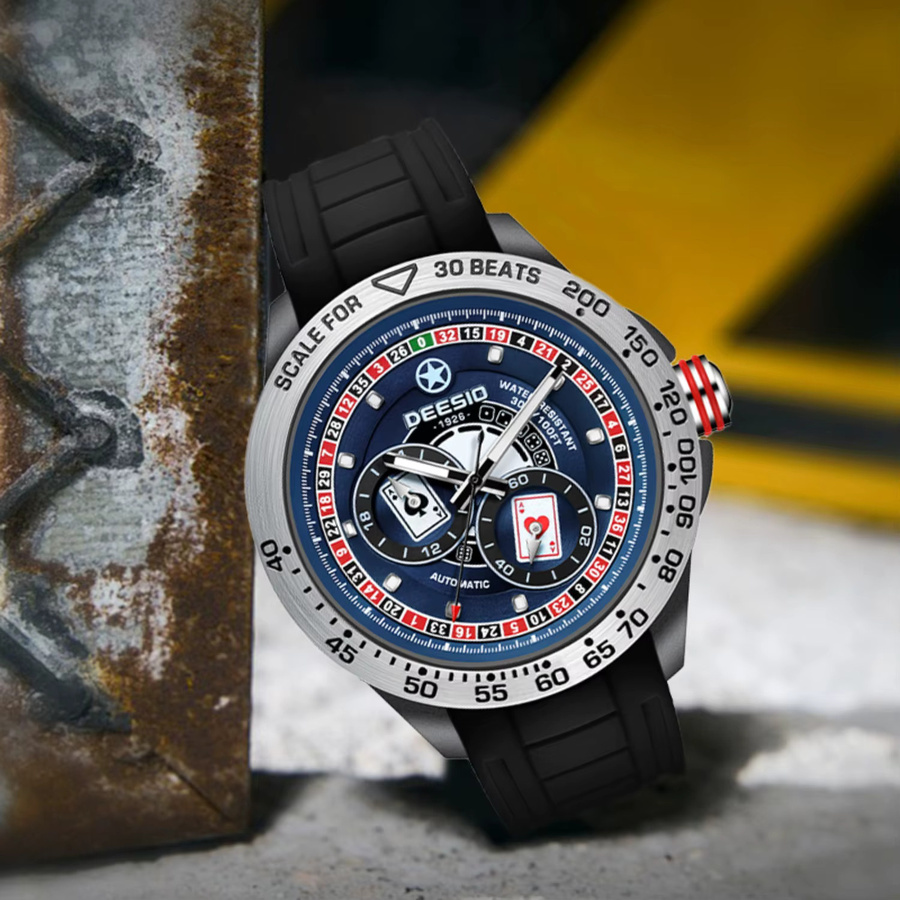 Deesio Armbanduhr Kohlefaser, Automatik, Herren - Bild 2