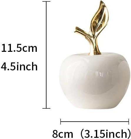 Yiran Furniture Apfel Keramik Ornamente im modernen nordischen Stil für dein Wohnzimmer - Bild 1