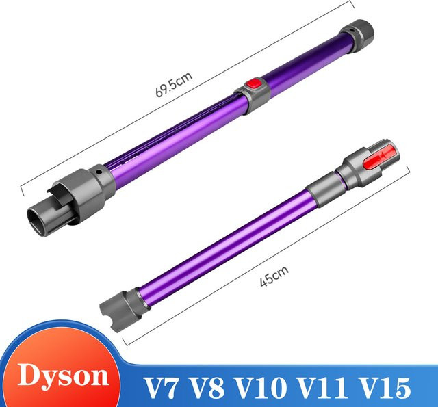 Dyson Teleskopische Verlängerungsstange für kabellose Staubsauger V7 V8 V10 V11, Farbe: Lila, Höhe: 69,5 cm - Bild 1