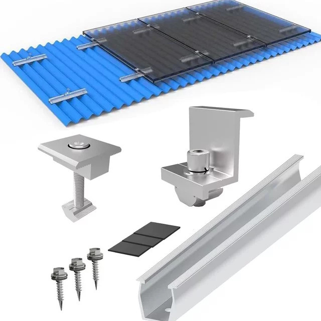 Solar Panel Racking Photovoltaik Montage Halterung aus Aluminium in Silber - Bild 1