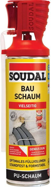 Soudal Bauschaum B2 Genius Gun Polyurethan in Beige, 500 ml - Bild 1