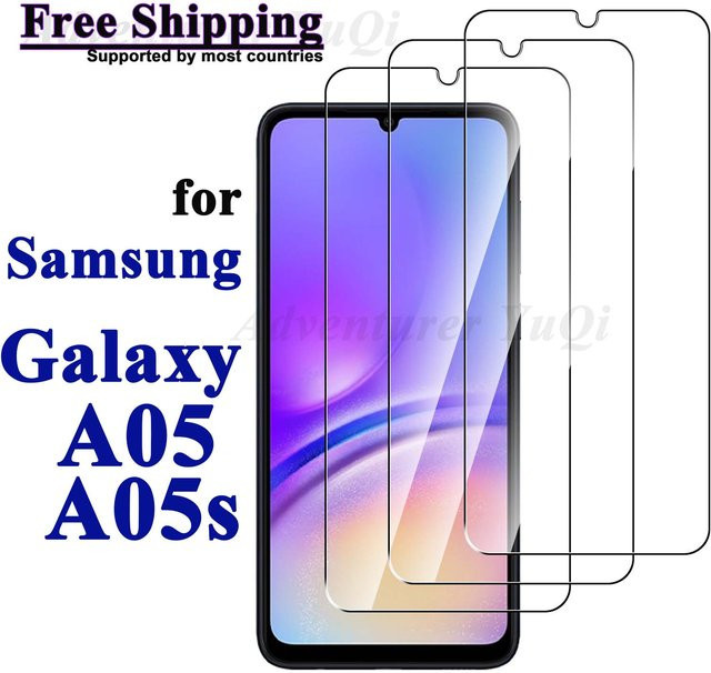 Samsung Displayschutzfolie aus gehärtetem Glas für Galaxy A05 und Galaxy A05s, transparent, HD-Kristall, 9H kratzfest - Bild 1