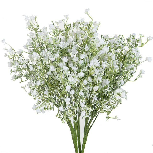 TTCY Künstliche Gypsophila Blumen in Weiß für Hochzeit und Dekoration - Bild 1