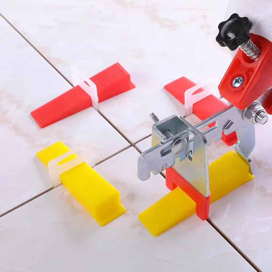 ZOMASOU Fliesen Nivellierung System Set mit Clips und Keilen für die Keramikfliesen Verlegung - Bild 4
