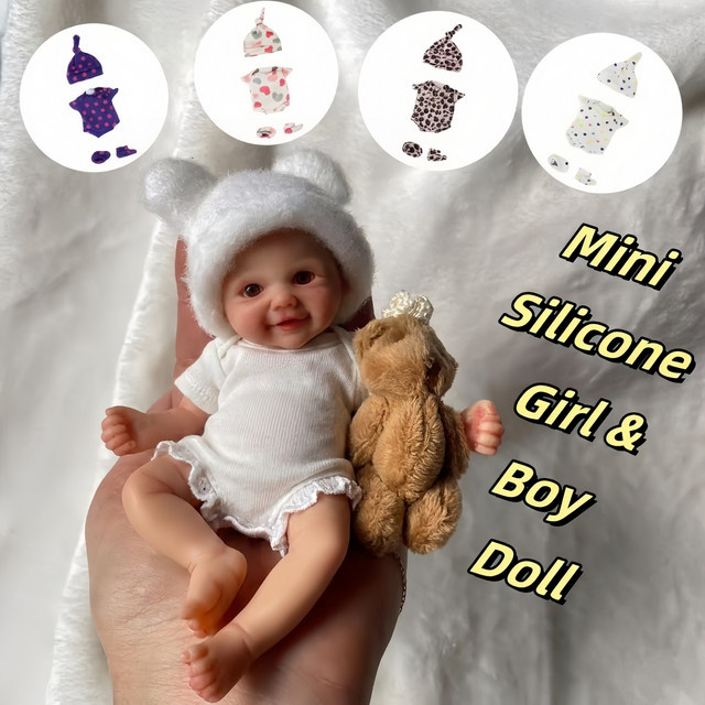 OtardDolls Reborn-Puppe, Silikon, 6 Zoll, Unisex - Bild 1