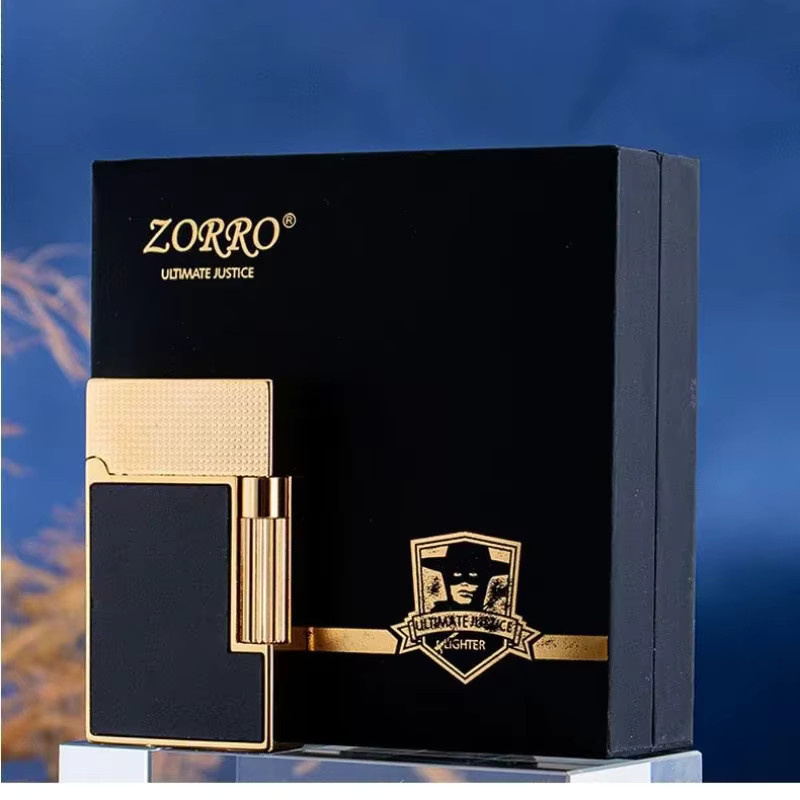 ZORRO Paris Stud Gold Leder Kerosin Feuerzeug für Herren - Bild 3
