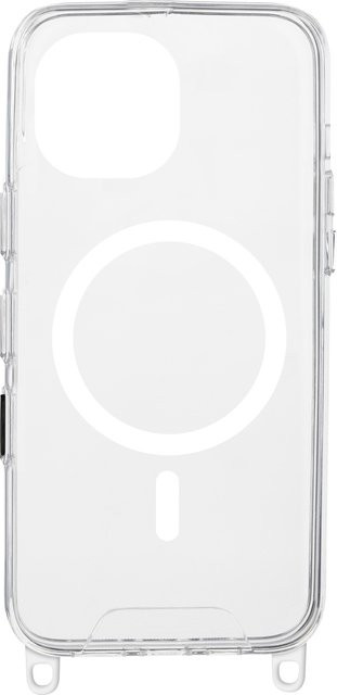 FUN MagSafe Necklace Cover Handyhülle für Apple iPhone 15 in White/Transparent - Bild 1