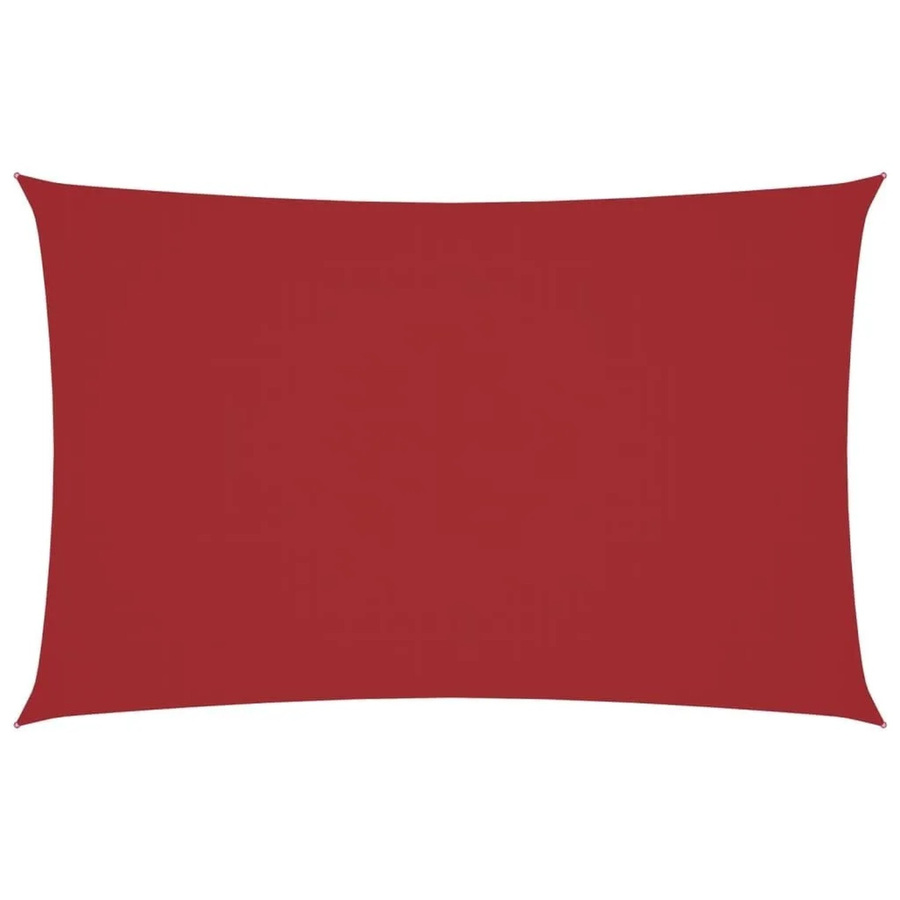 Furnicato Sonnensegel aus Oxford-Gewebe rechteckig in Rot, B x T: 2 x 5 m - Bild 2