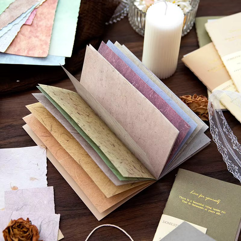 Yoofun 24 Blatt florales Hintergrundpapier für Journaling und Scrapbooking in Multicolour mit Farbverlauf und Retro-Design - Bild 5