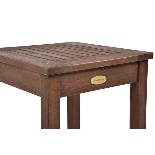 Garden Pleasure Beistelltisch SONORA aus Holz in Dunkelbraun B/T/H: 40 x 40 x 35 cm - Bild 3