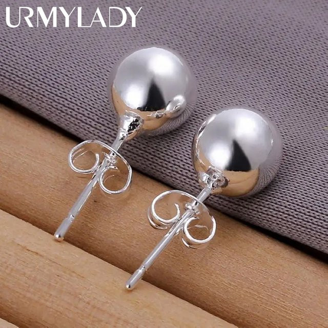 URMYLADY Ohrstecker 925 Sterling Silber, Perlen, Damen - Bild 1