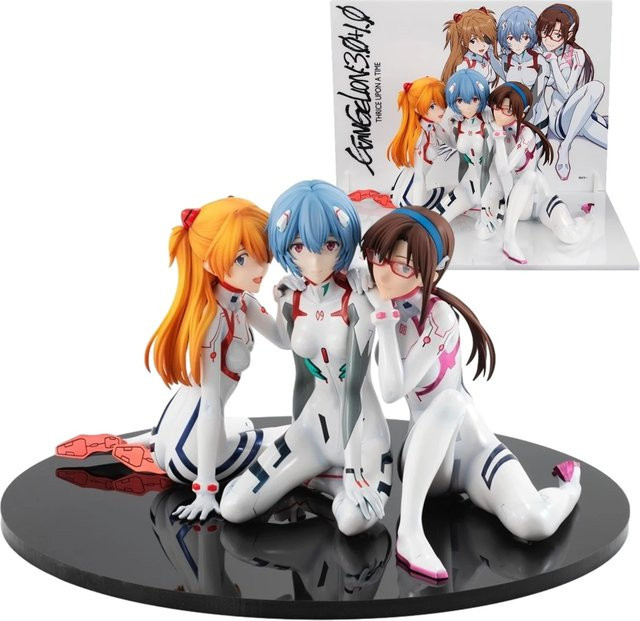 Bandai Evangelion Eva Ayanami Rei Asuka Langley Soryu Actionfigur, 9cm - Bild 1