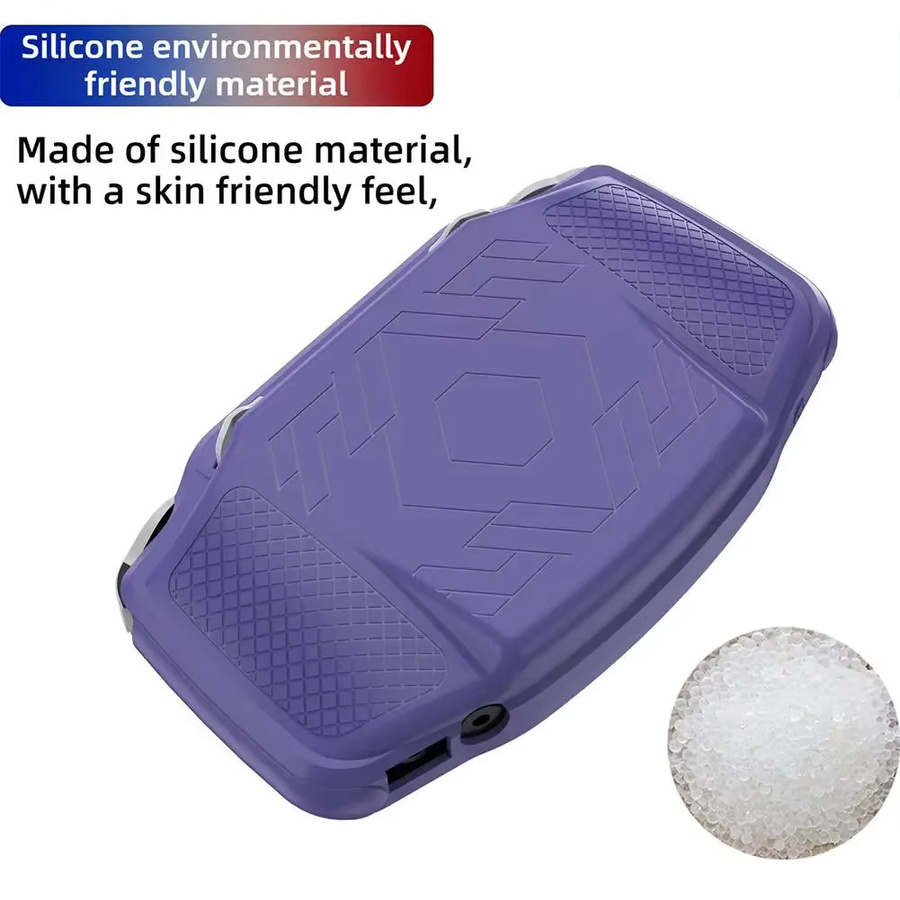 Silikon Schutzhülle für Anbernic RG34xx Handheld Retro Spielkonsole in Schwarz oder Lila - Bild 2