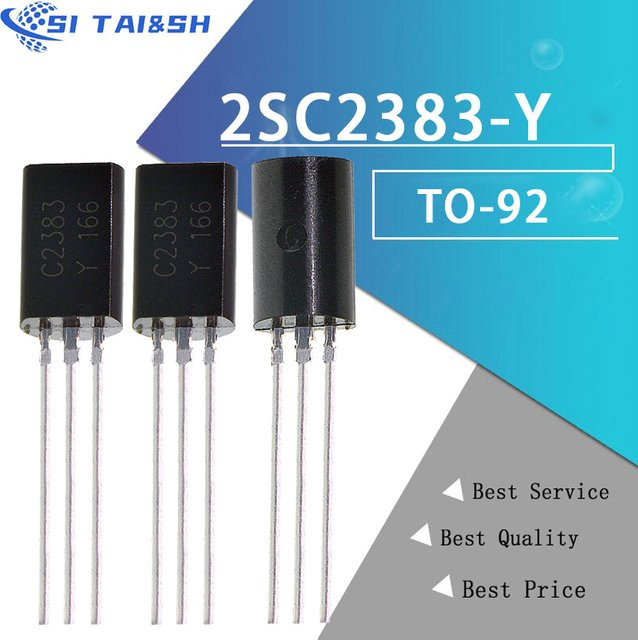 50 Stück Si Tai&SH Transistor Set 2SC2655-Y, 2SA1013-Y, 2SC2383-Y im TO-92L Gehäuse, Schwarz - Bild 1