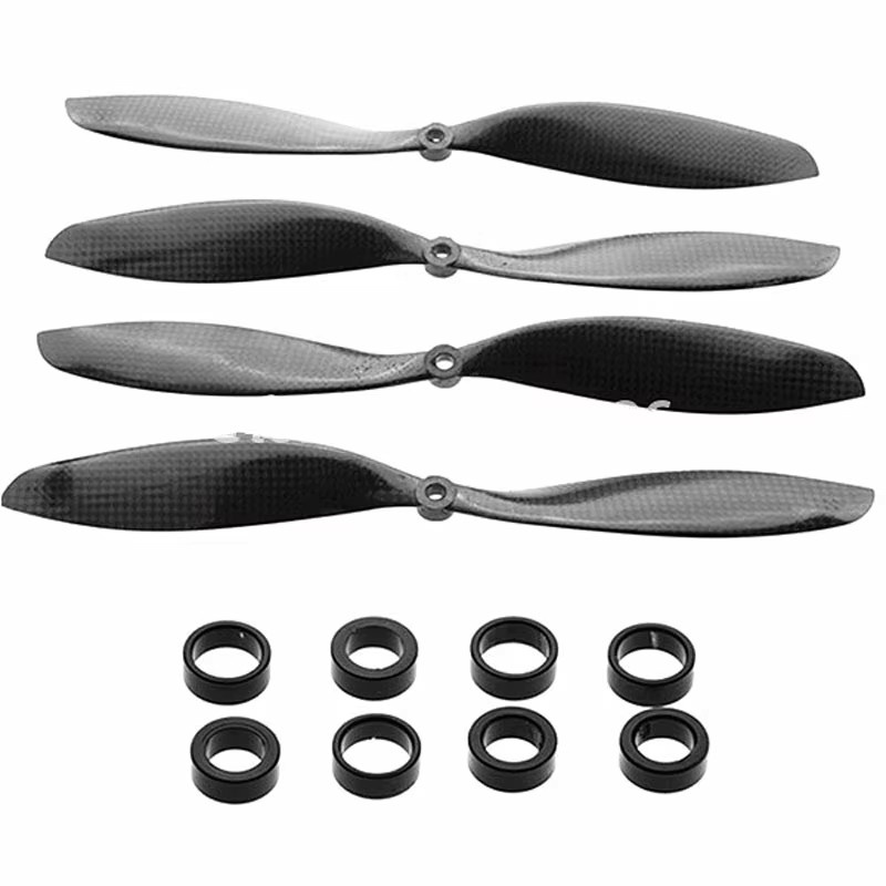 QX-MFLU Kohlefaser-Propeller, 4-teiliges Set, Schwarz - Bild 5