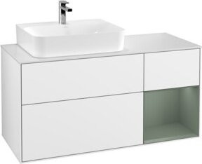 V&B Waschtischunterschrank Finion in Weiß lackiert, Breite: 120 cm, Tiefe: 50,1 cm, Höhe: 50,1 cm - Bild 1