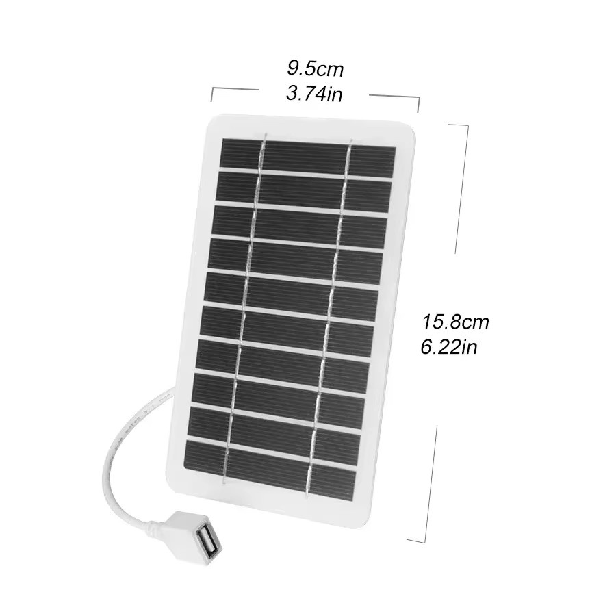 EESBAO Tragbares Solarladegerät mit USB-C für schnelles Aufladen, Weiß - Bild 6