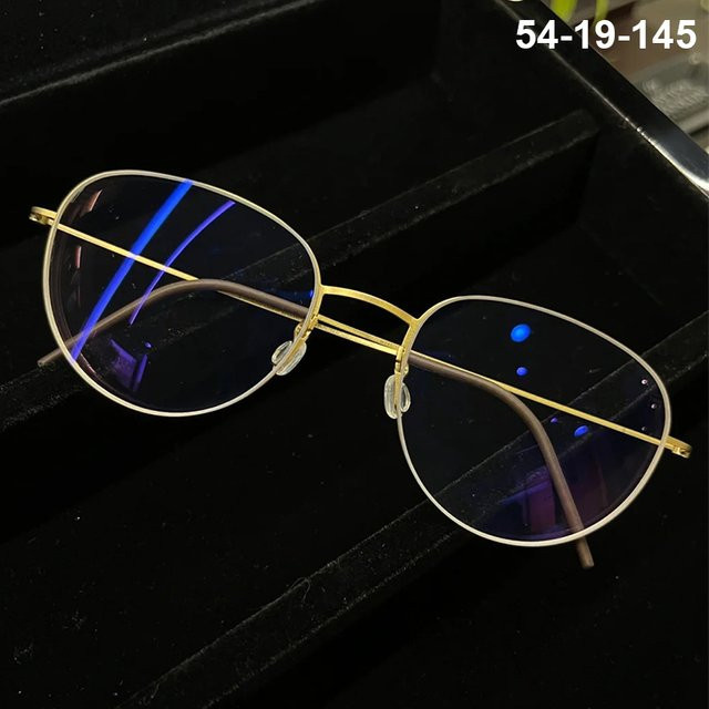 SO SMOOTH WIND Korrektionsbrille, randlos, oval, Titan, Gold, Unisex - Bild 1