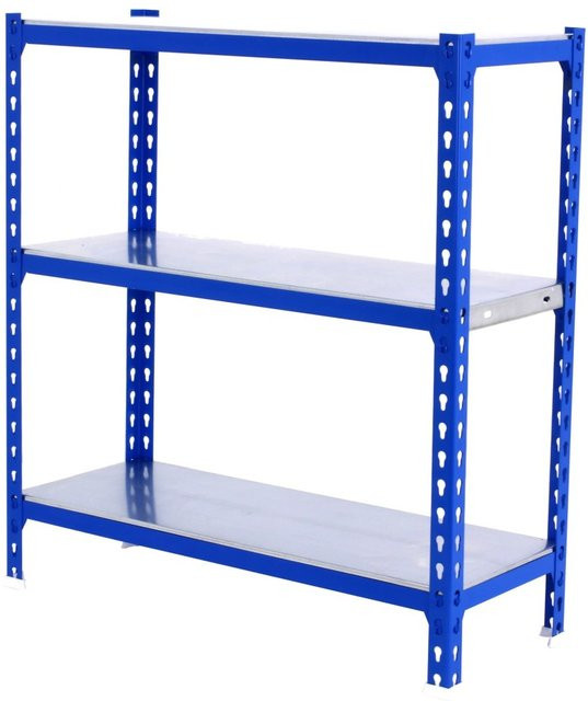 PROREGAL Schwerlastregal Metal Shark Blau-Verzinkt, H x B x T: 100 x 80 x 50 cm - Bild 1