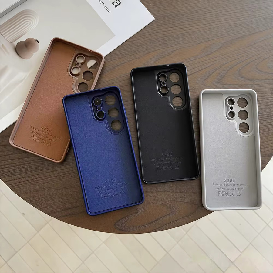 Flüssige Silikon Handyhülle für Samsung Galaxy S25 S24 S23 S26 Ultra A55 A54 A35 A15 in Schwarz oder Weiß - Bild 5