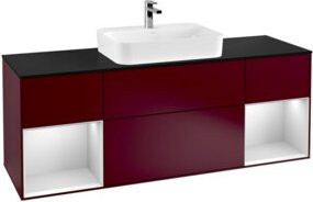 V&B Waschtischunterschrank Finion in Weiß lackiert, B/T/H: 160 x 60 x 50,1 cm - Bild 1