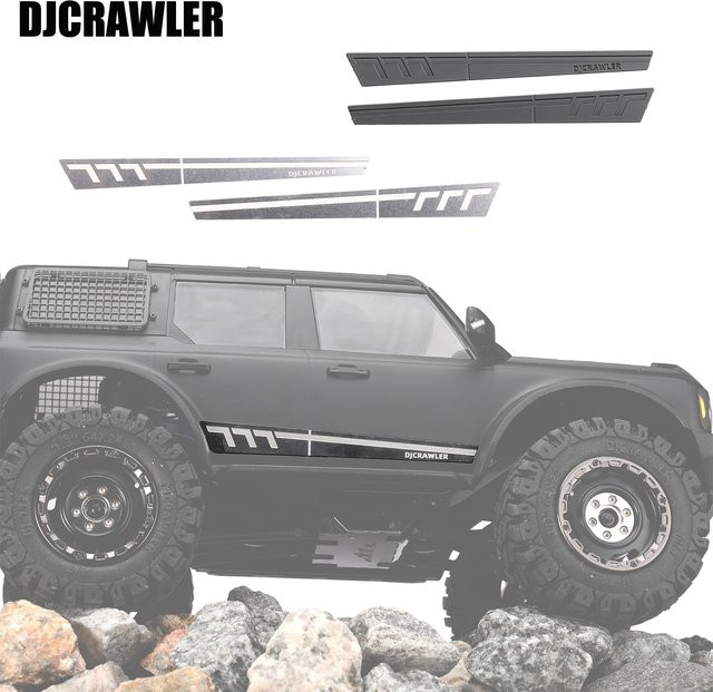 DJC Seitendekoration Spiegel Edelstahl Blech, 1:18, Zubehör - Bild 1