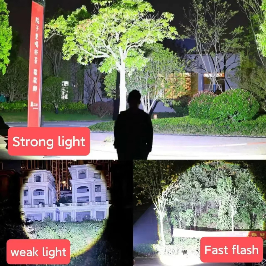 Heinast LED Laterne in Schwarz, wiederaufladbare Outdoor-Taschenlampe für Garten und Notfälle - Bild 5