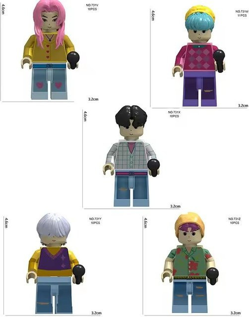 Yiran toy KPOP Dämonenjäger Bausteine Mini-Werke, Actionfiguren, ab 14 Jahre - Bild 1