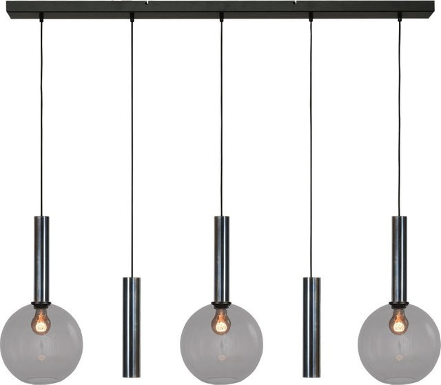 Masterlight Bella 2 3/2 Pendelleuchte 5-flammig in Rauchgrau mit Glaskugeln - Bild 1