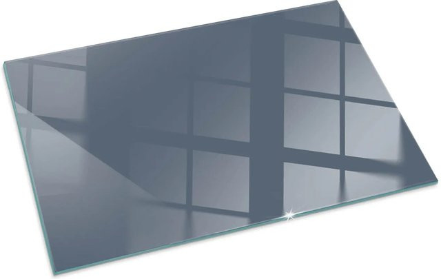Tulup Kamin Glasplatte Marine Blau für Öfen, B/H: 100 x 70 cm - Bild 1