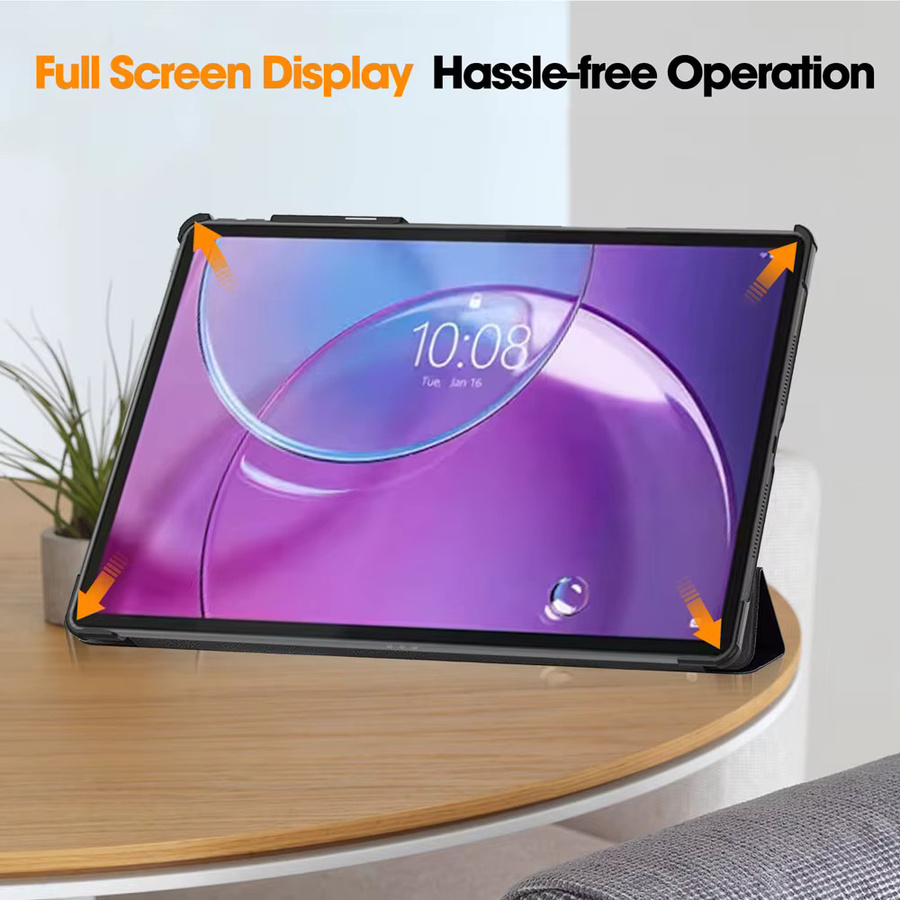 Lenovo Hartschalenhülle in Schwarz für Idea Tab Pro Gen2 / Xiaoxin Pro GT 13 / Pro 13 AI mit Auto-Sleep/Wake-Funktion und Stoßschutz, dreifach faltbar - Bild 3