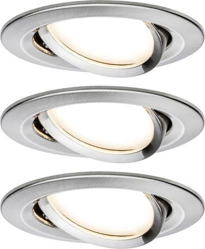 Paulmann Nova Einbauleuchte 3er Set LED 18W Silber - Bild 1