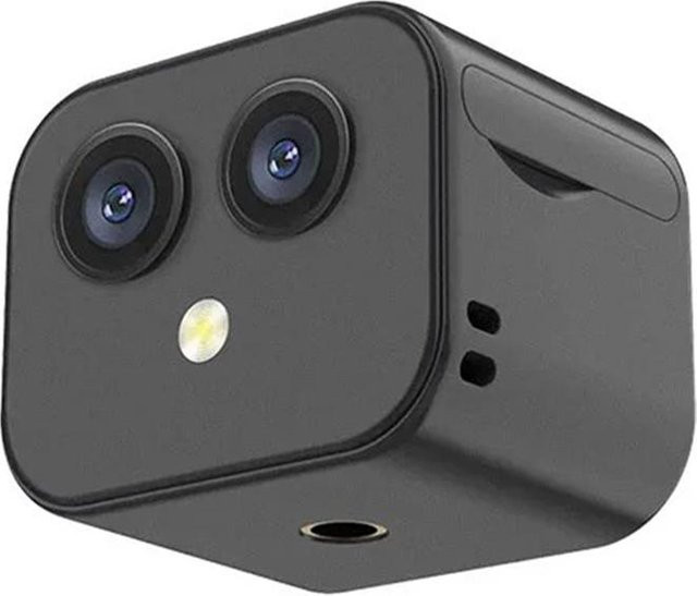 Andoer 4K WiFi Camcorder mit Dual-Objektiv, 170 Grad Weitwinkel und Zwei-Wege-Gegensprechanlage, Schwarz - Bild 1