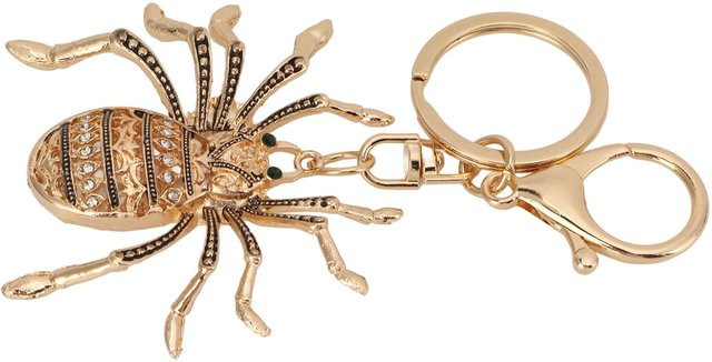 GoolRC Schlüsselanhänger Zinklegierung, Diamant Spinne, gold, Damen - Bild 1