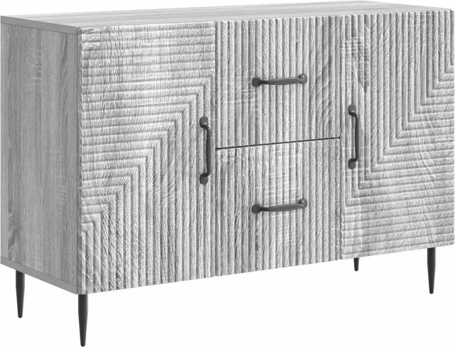 vidaXL Sideboard Modern in Grau Sonoma, B/T/H: 89 x 34,5 x 60 cm - Bild 1